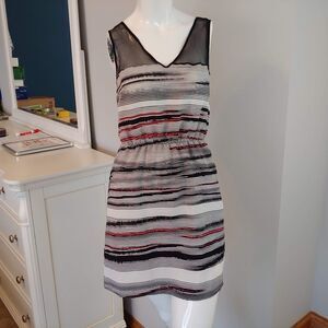 Womens XS Petticoat Alley dress sleeveless striped‎